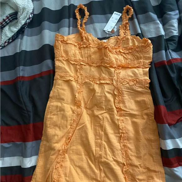 Urban Outfitters Orange Corset Dress - Picture 3 of 3